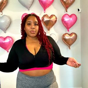 REBDOLLS “Maybe Later Ribbed Mock Neck Crop Top (with Tags)